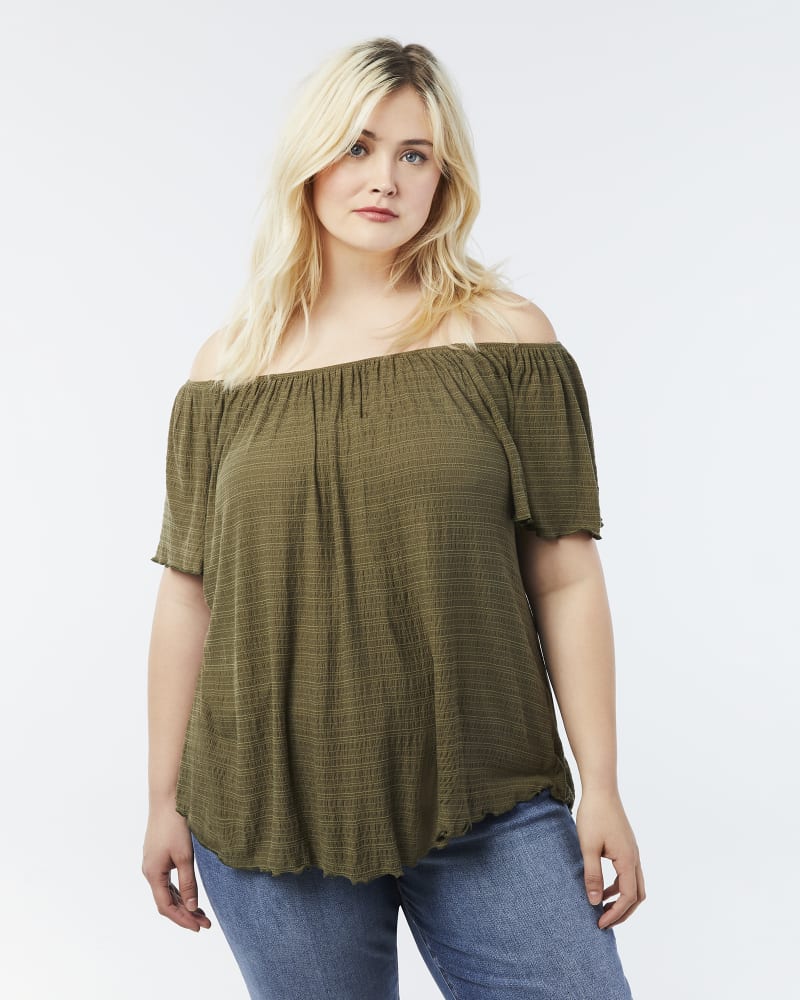 Front of plus size Chrissy Peasant Top by Cameo | Dia&Co | dia_product_style_image_id:157558